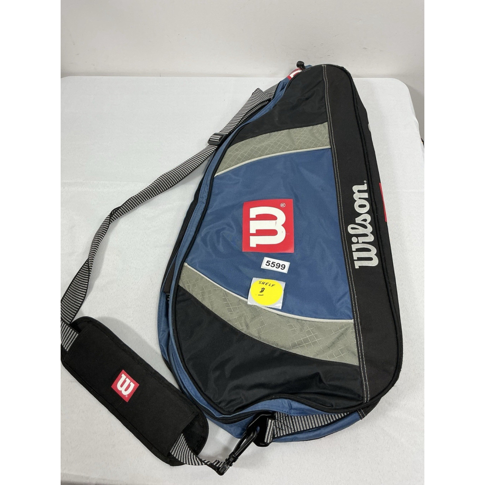 wilson pro staff Racket Bag Blue Black 30x14x6 Shoulder Strap